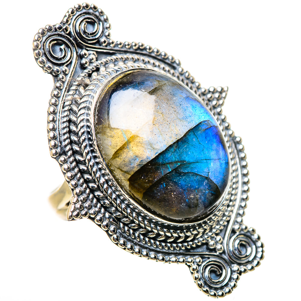 Labradorite Rings handcrafted by Anasilvercos - RING133491 - Photo 2