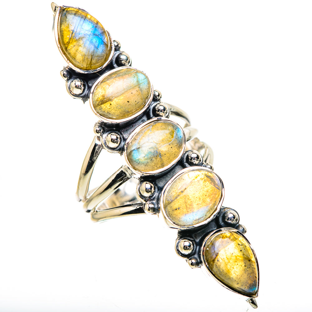 Labradorite Rings handcrafted by Anasilvercos - RING133496 - Photo 2