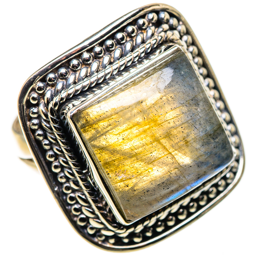 Labradorite Rings handcrafted by Anasilvercos - RING133571 - Photo 2