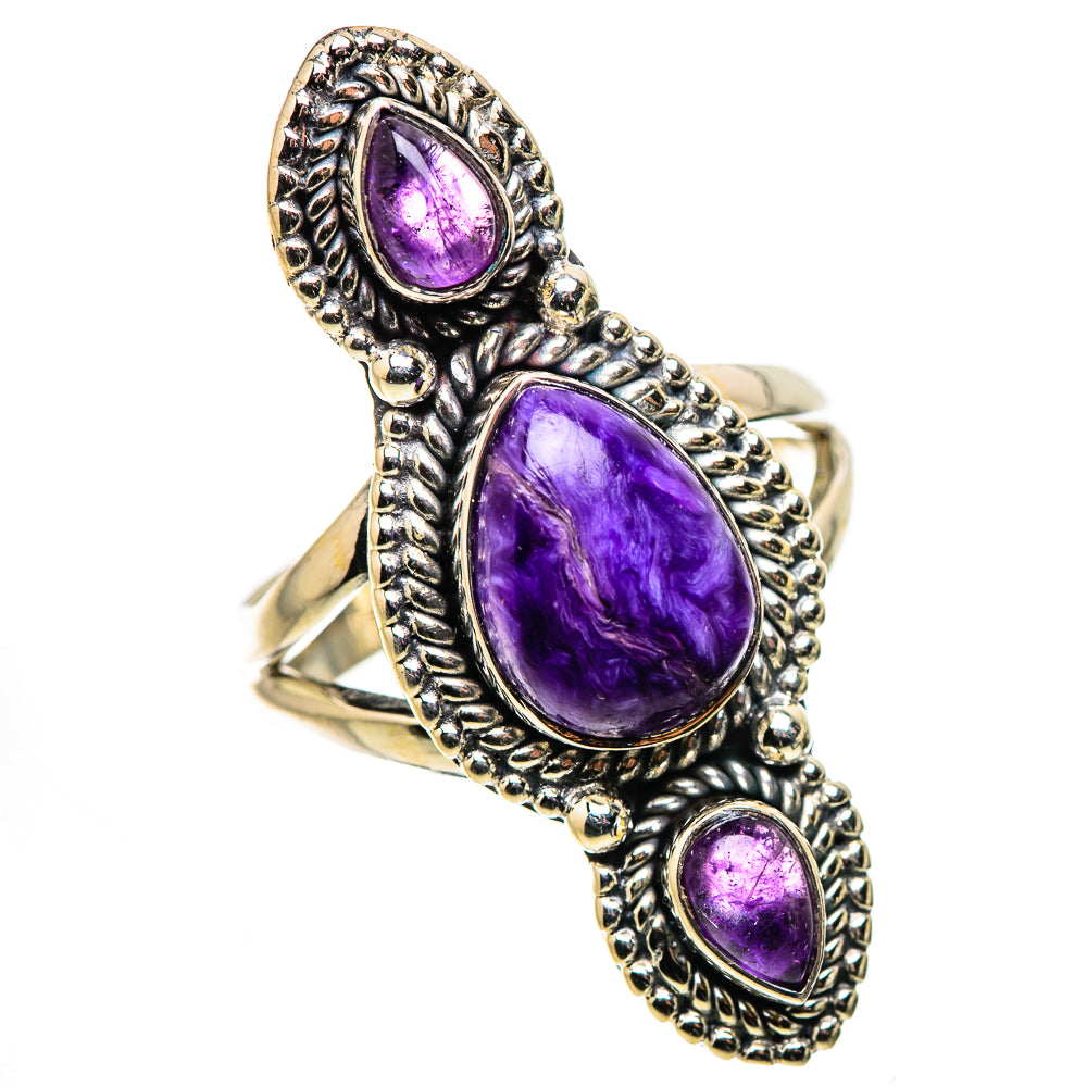 Charoite Rings handcrafted by Anasilvercos - RING133587 - Photo 2