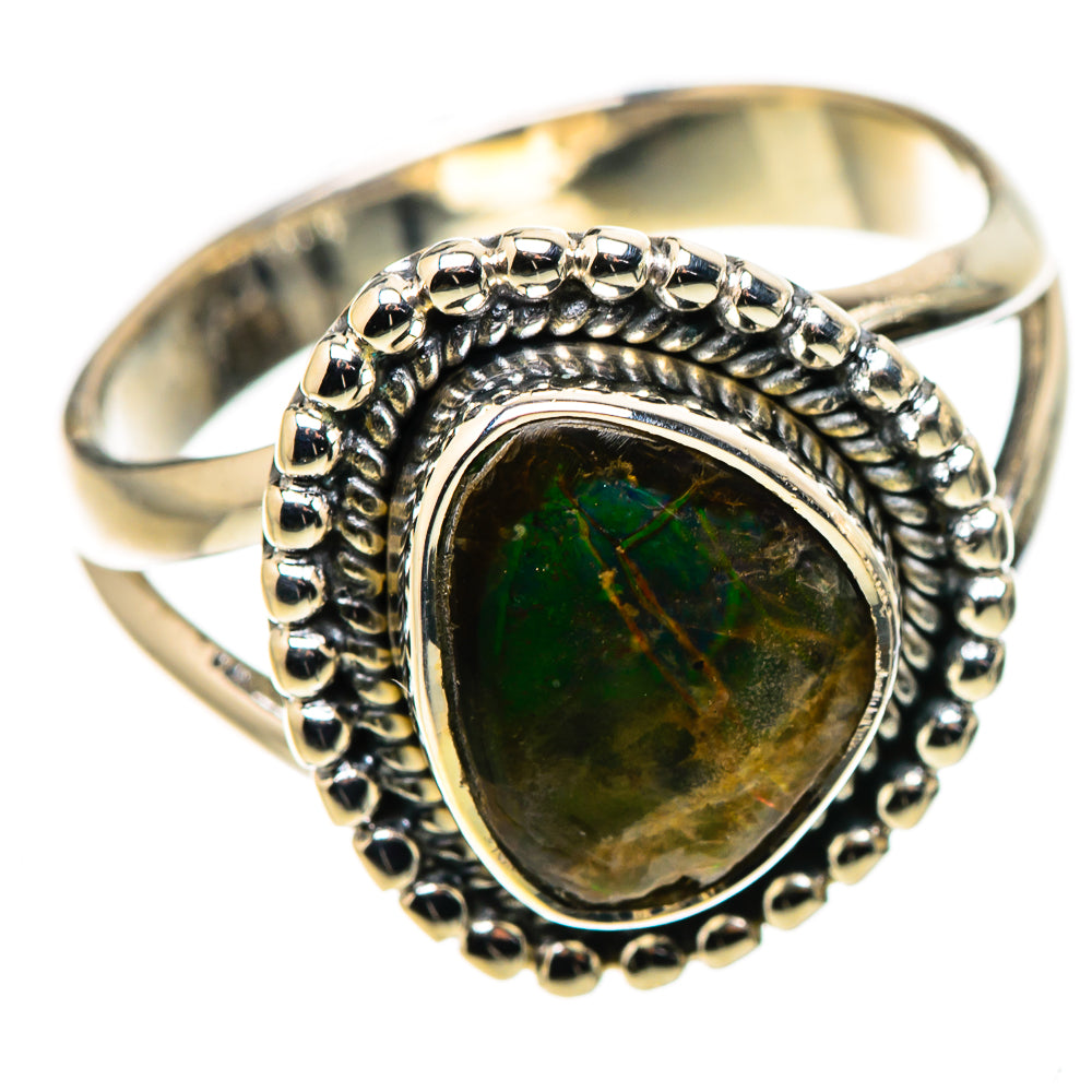 Ammolite Rings handcrafted by Anasilvercos - RING133606 - Photo 2