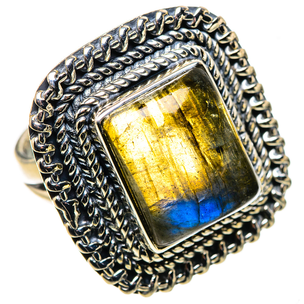 Labradorite Rings handcrafted by Anasilvercos - RING133630 - Photo 2