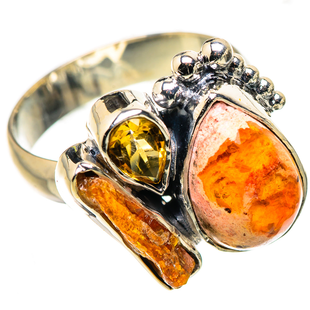 Mexican Fire Opal Rings handcrafted by Anasilvercos - RING133660 - Photo 2