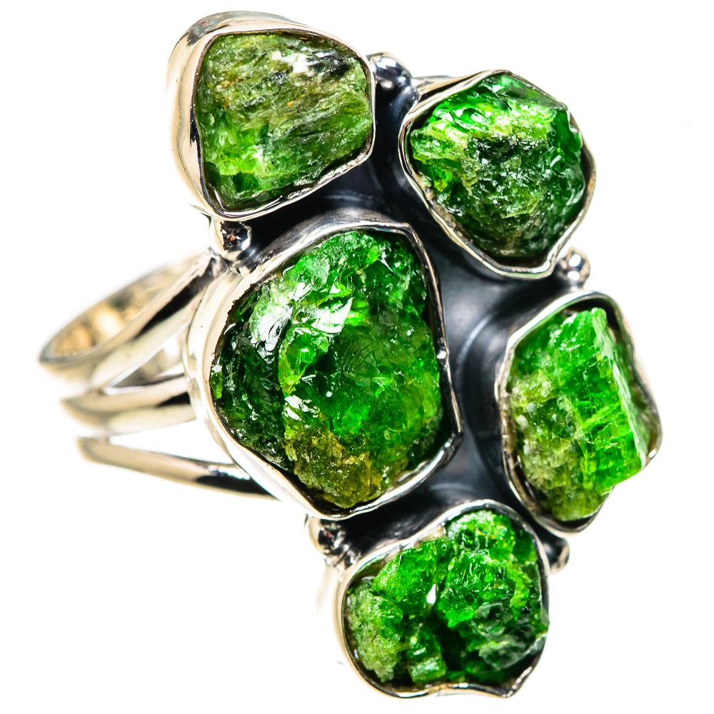 Chrome Diopside Rings handcrafted by Anasilvercos - RING133671 - Photo 2