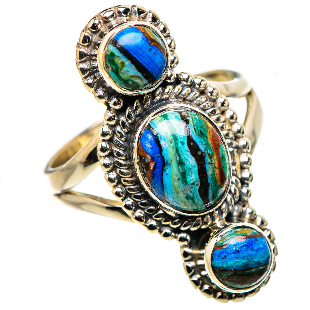 Rainbow Calsilica Rings handcrafted by Anasilvercos - RING133684 - Photo 2