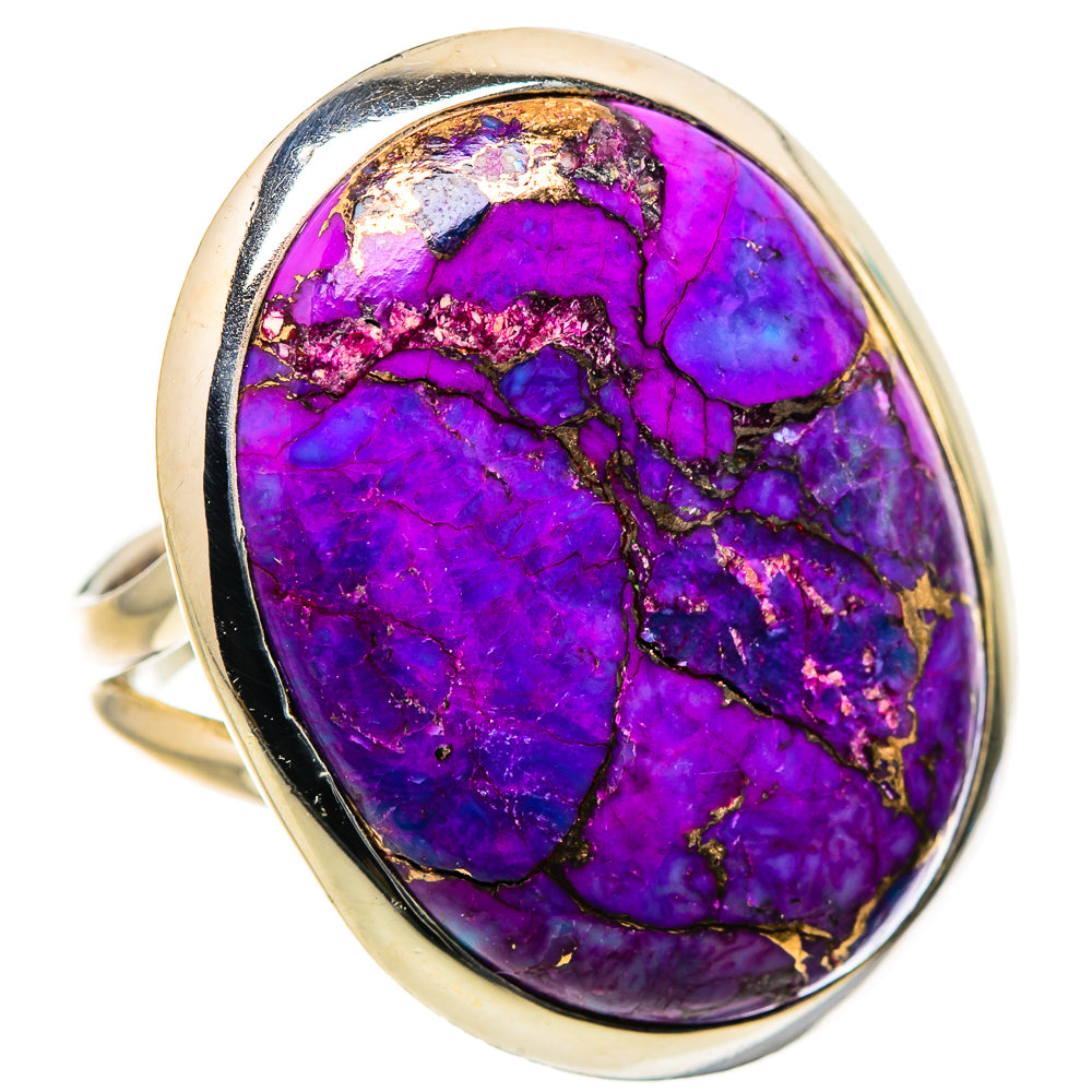 Purple Copper Composite Turquoise Rings handcrafted by Anasilvercos - RING133712 - Photo 2