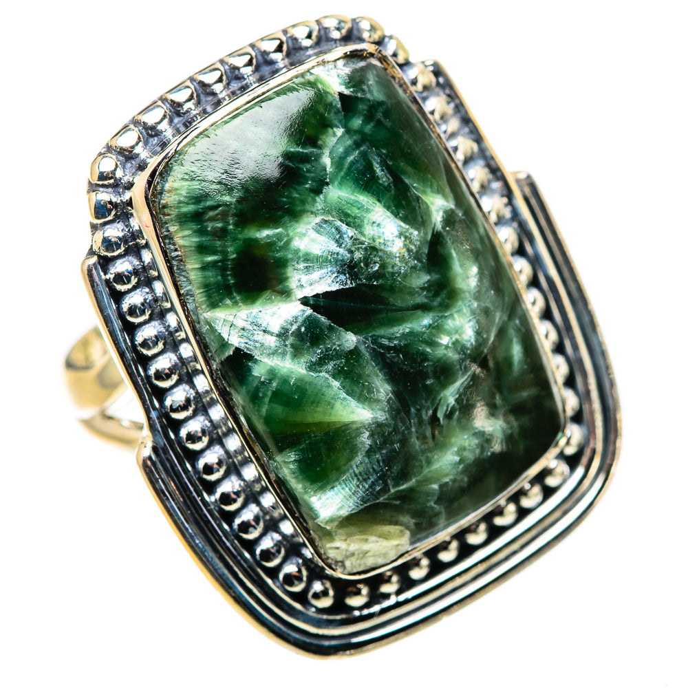 Seraphinite Rings handcrafted by Anasilvercos - RING133734 - Photo 2