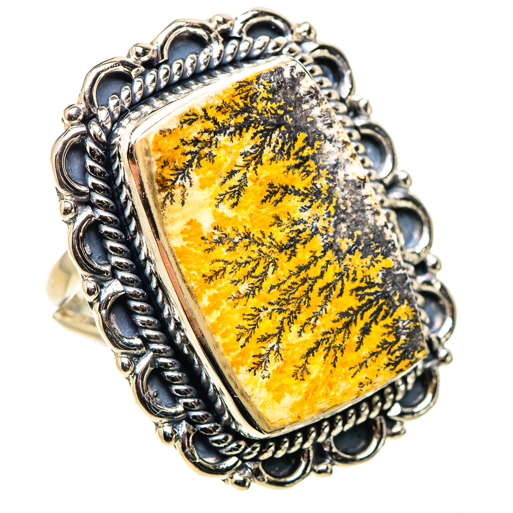 Germany Psilomelane Dendrite Rings handcrafted by Anasilvercos - RING133736 - Photo 2