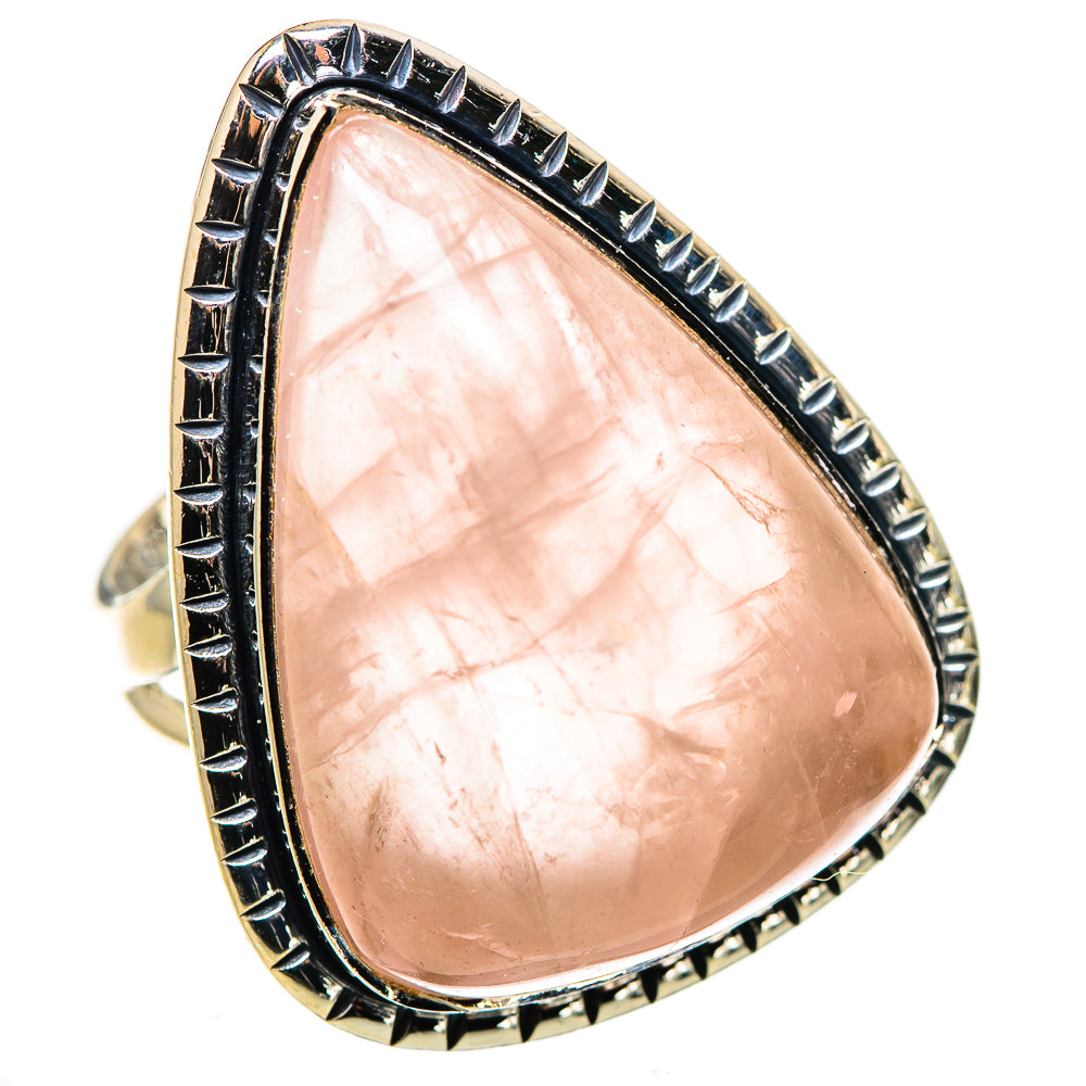 Rose Quartz Rings handcrafted by Anasilvercos - RING133740 - Photo 2