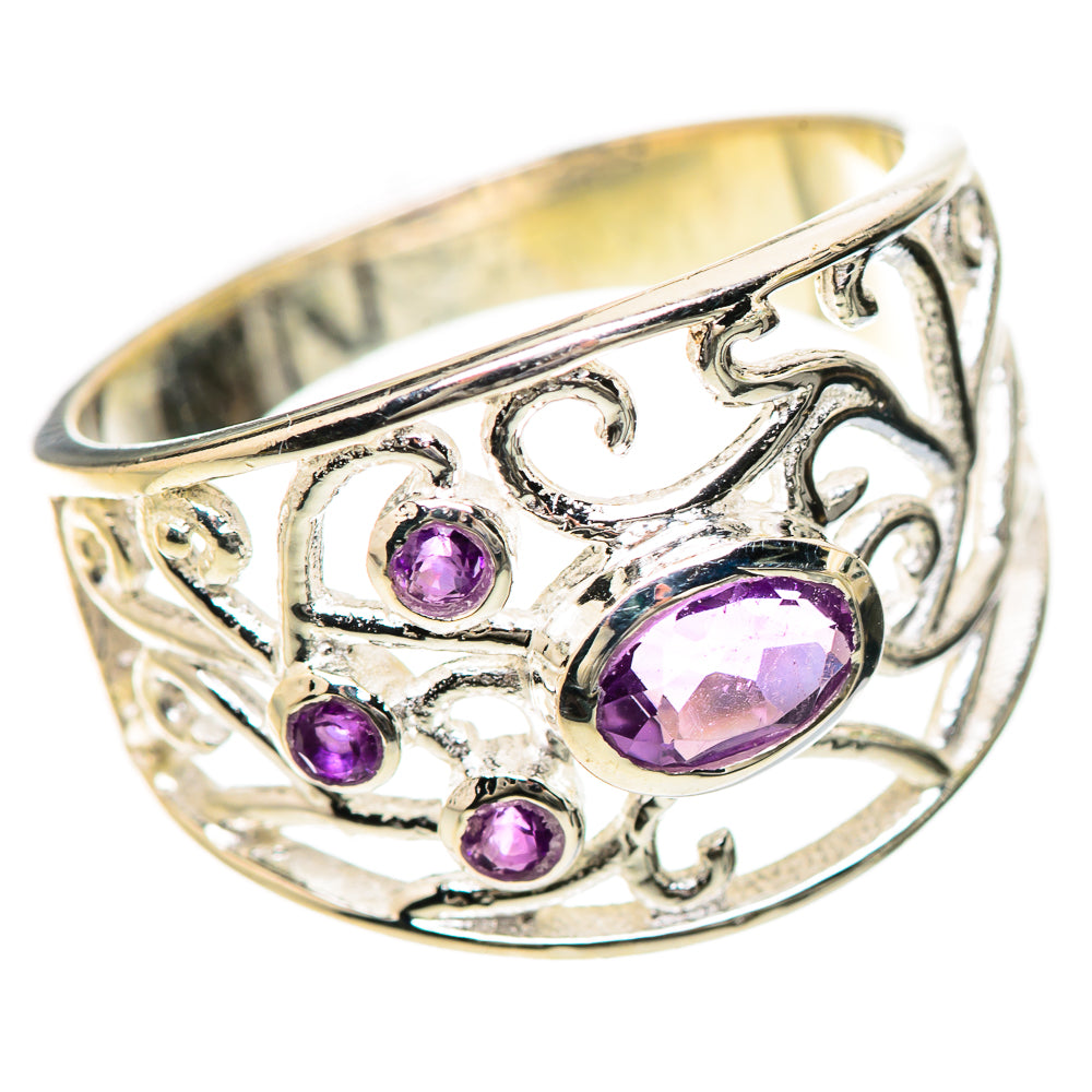 Amethyst Rings handcrafted by Anasilvercos - RING133777 - Photo 2