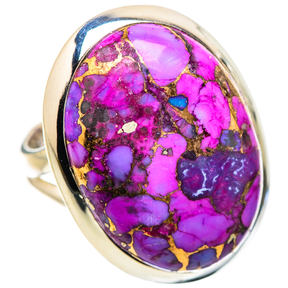 Purple Copper Composite Turquoise Rings handcrafted by Anasilvercos - RING133780 - Photo 2