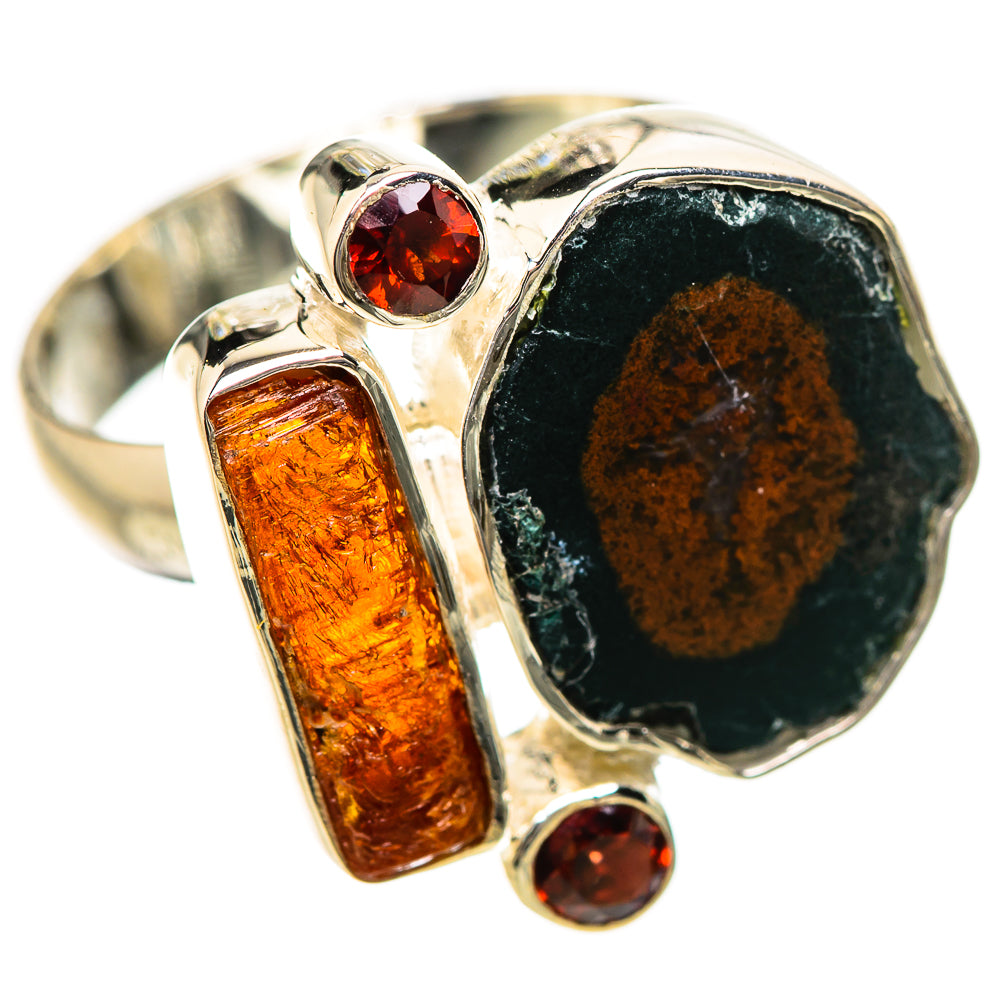 Coconut Geode Druzy Rings handcrafted by Anasilvercos - RING133786 - Photo 2