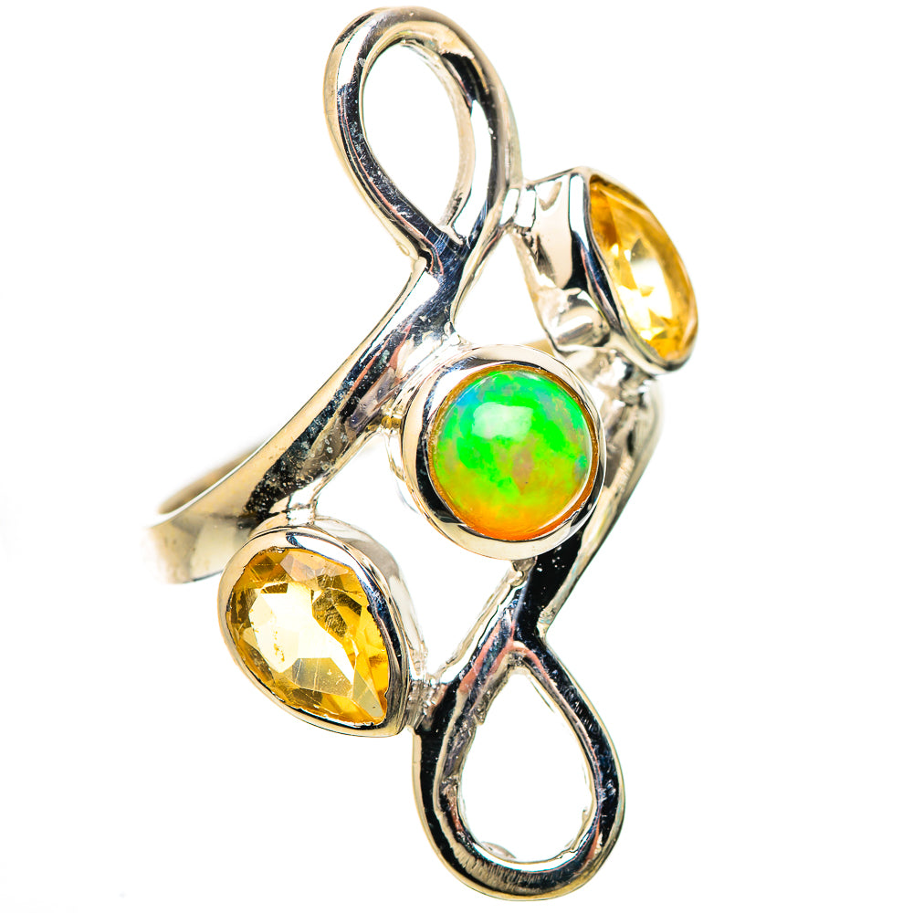 Ethiopian Opal Rings handcrafted by Anasilvercos - RING133789 - Photo 2
