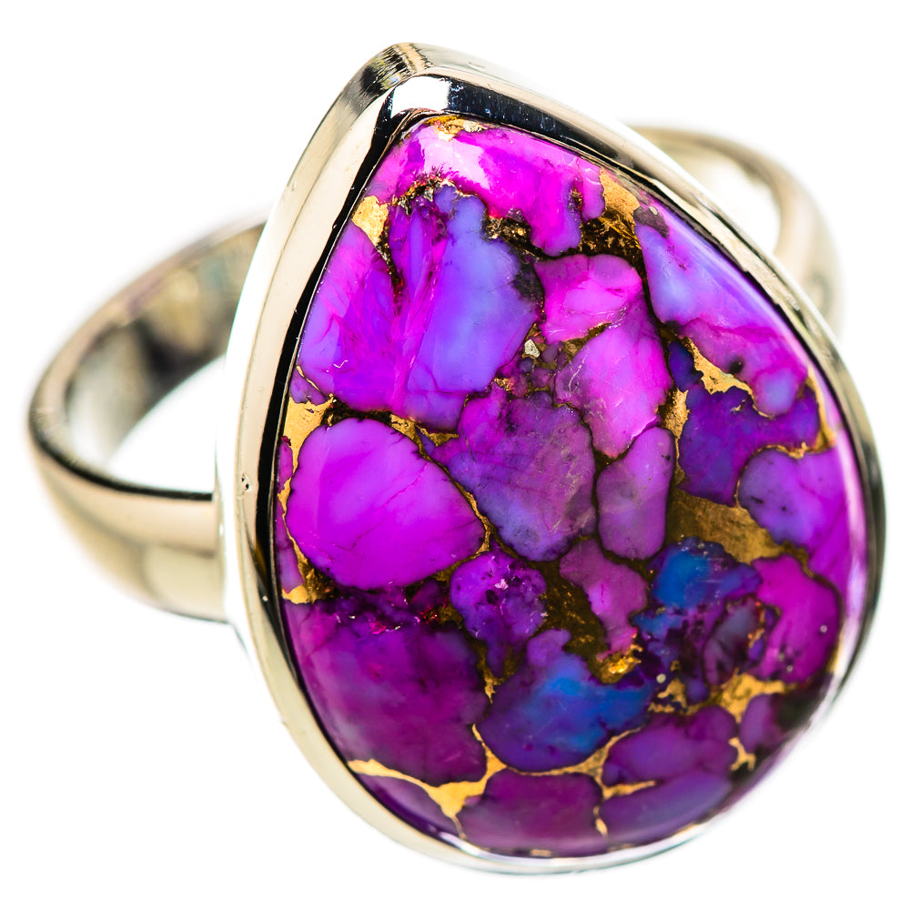 Purple Copper Composite Turquoise Rings handcrafted by Anasilvercos - RING133811 - Photo 2