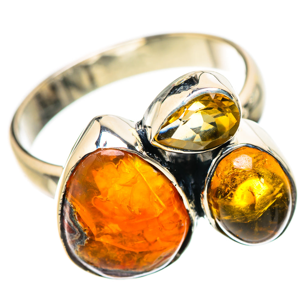 Mexican Fire Opal Rings handcrafted by Anasilvercos - RING133820 - Photo 2