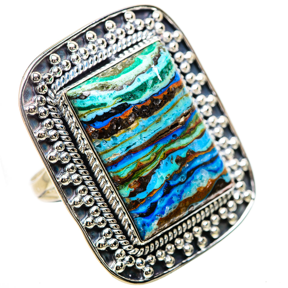 Rainbow Calsilica Rings handcrafted by Anasilvercos - RING133907 - Photo 2