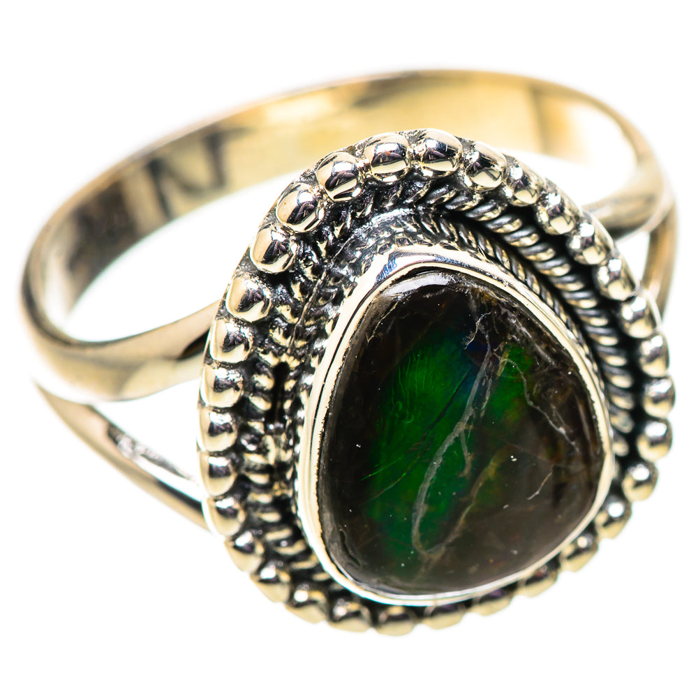 Ammolite Rings handcrafted by Anasilvercos - RING133968 - Photo 2