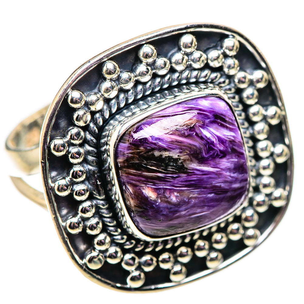 Charoite Rings handcrafted by Anasilvercos - RING133977 - Photo 2