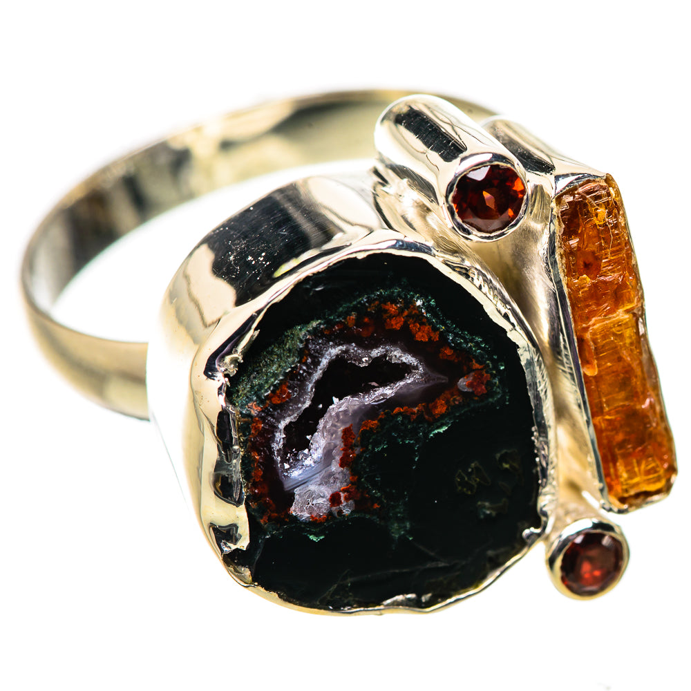 Coconut Geode Druzy Rings handcrafted by Anasilvercos - RING134008 - Photo 2