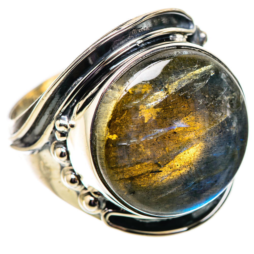 Labradorite Rings handcrafted by Anasilvercos - RING134013 - Photo 2