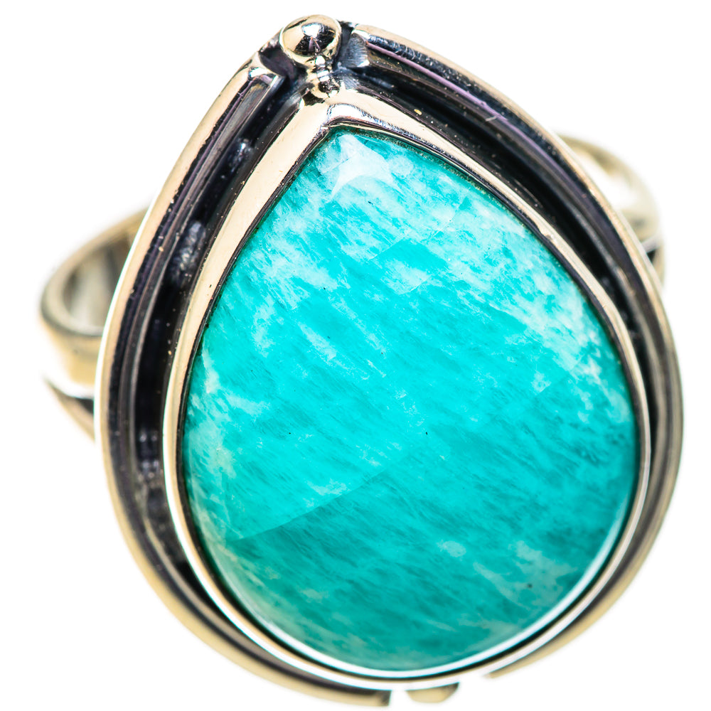 Amazonite Rings handcrafted by Anasilvercos - RING134025 - Photo 2