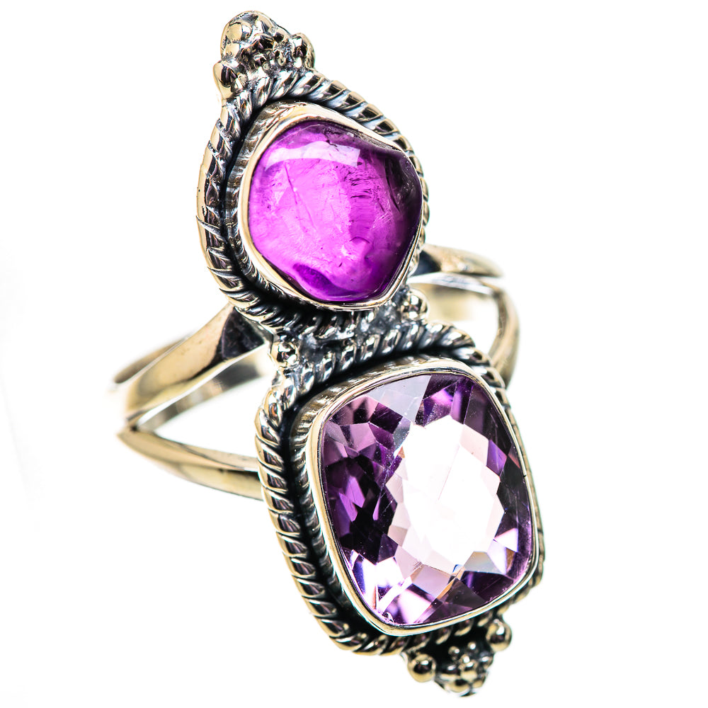 Amethyst Rings handcrafted by Anasilvercos - RING134031 - Photo 2