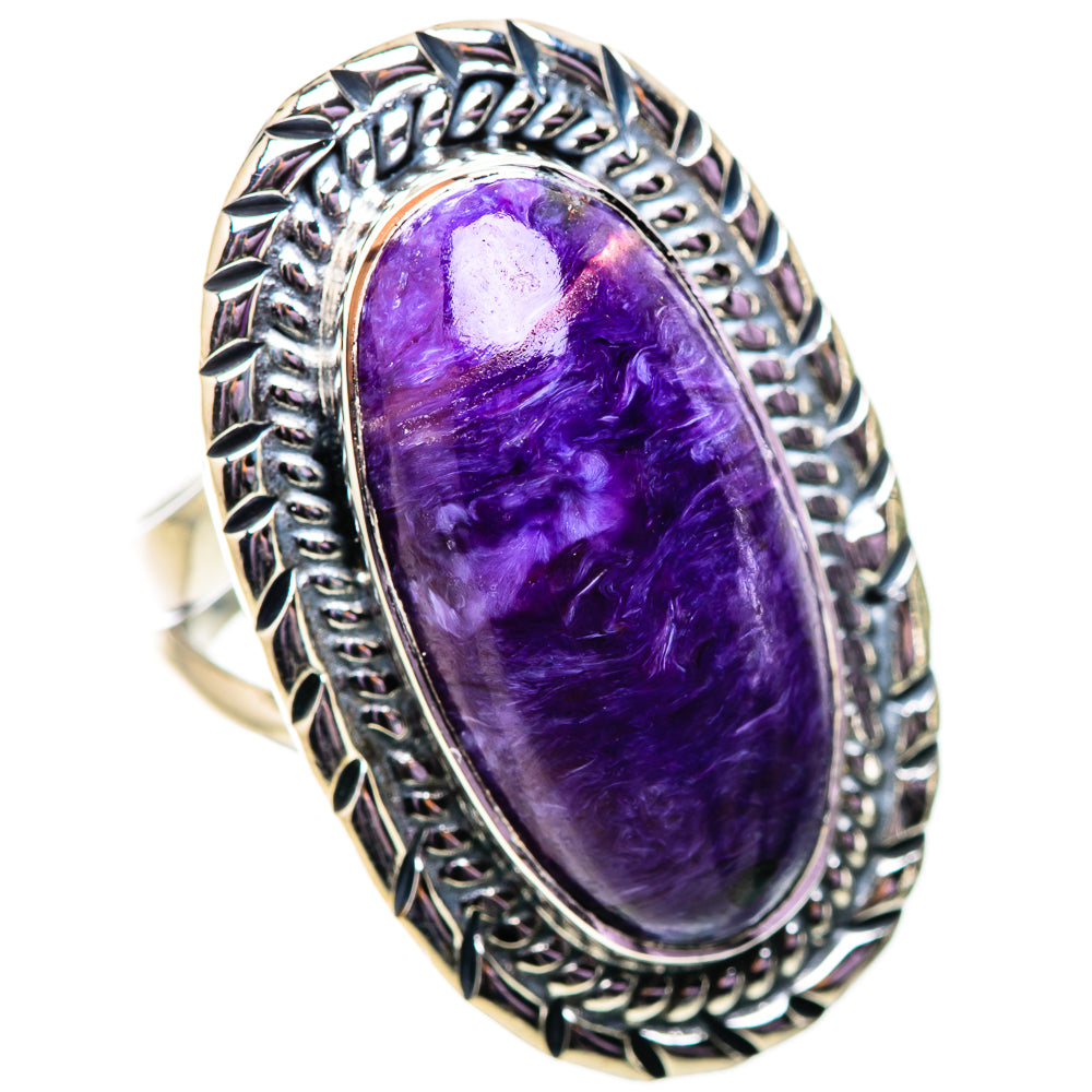 Charoite Rings handcrafted by Anasilvercos - RING134056 - Photo 2