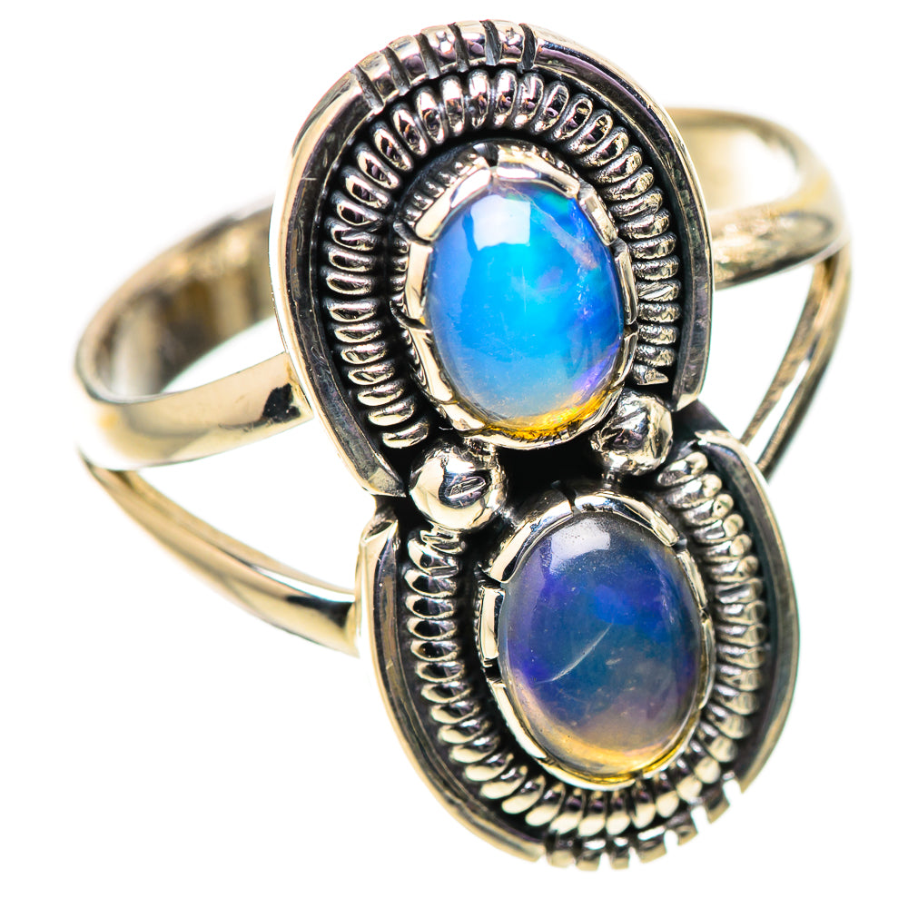 Ethiopian Opal Rings handcrafted by Anasilvercos - RING134064 - Photo 2