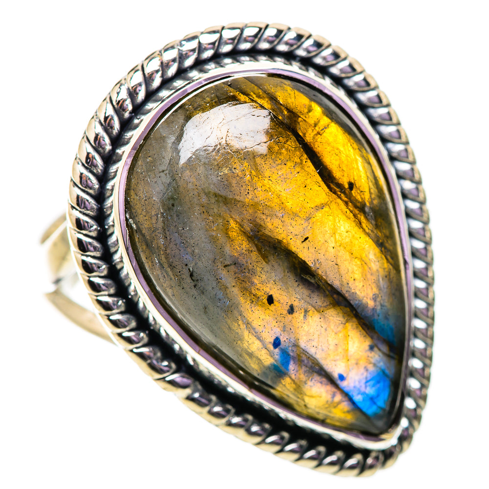 Labradorite Rings handcrafted by Anasilvercos - RING134065 - Photo 2