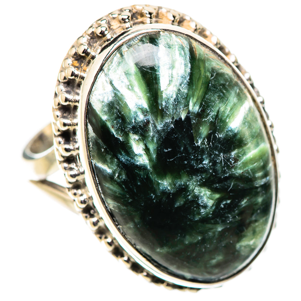 Seraphinite Rings handcrafted by Anasilvercos - RING134101 - Photo 2