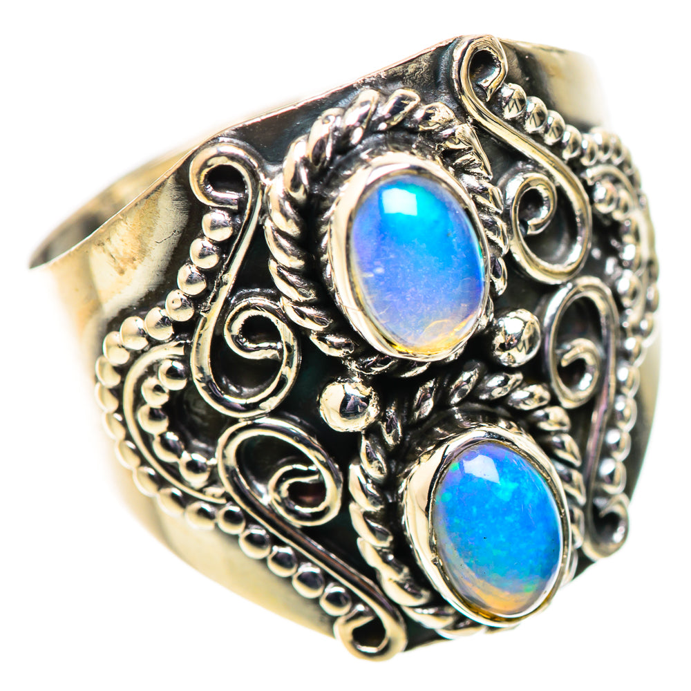 Ethiopian Opal Rings handcrafted by Anasilvercos - RING134113 - Photo 2