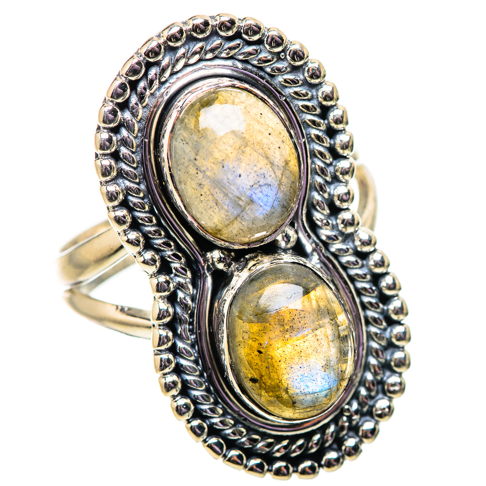 Labradorite Rings handcrafted by Anasilvercos - RING134118 - Photo 2