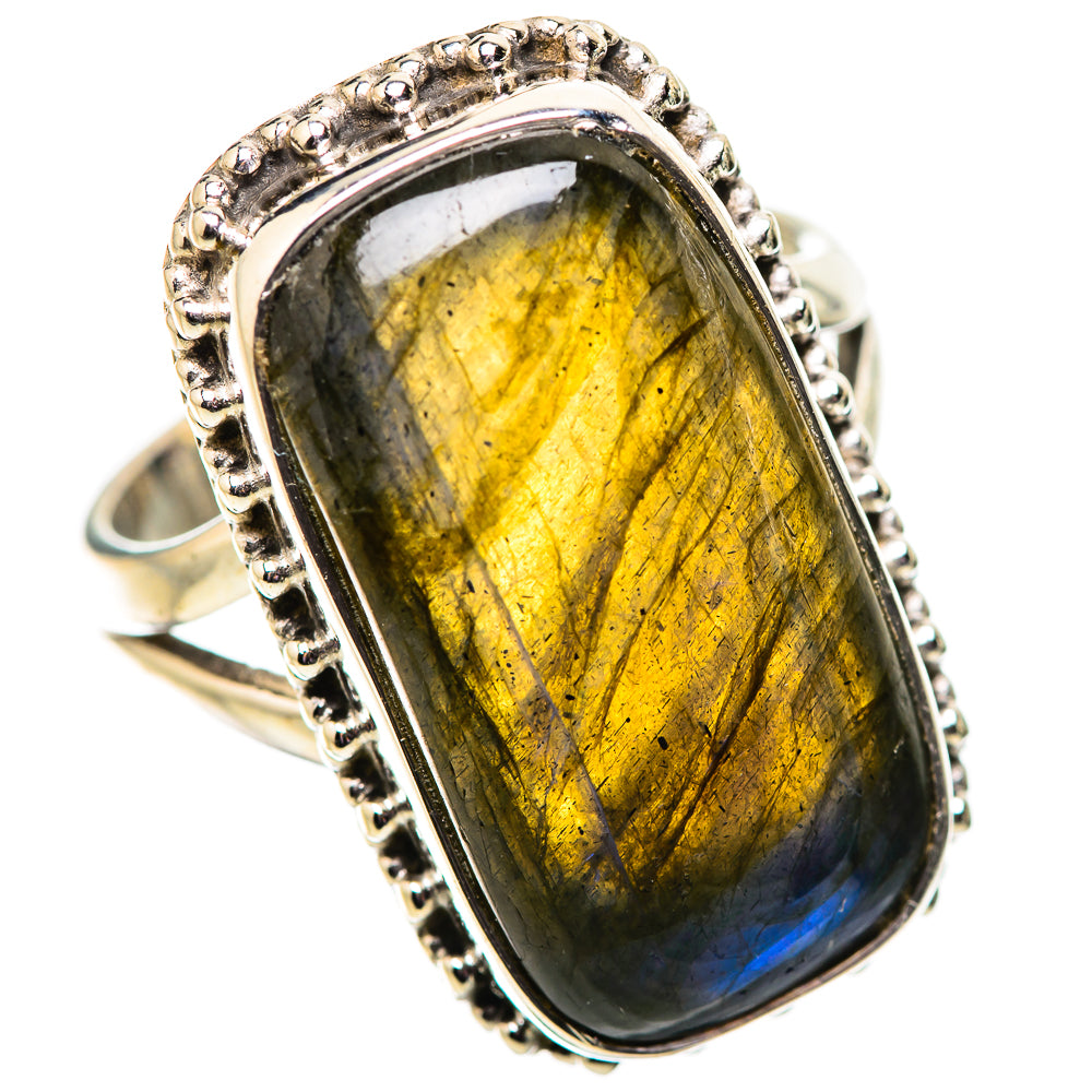 Labradorite Rings handcrafted by Anasilvercos - RING134145 - Photo 2