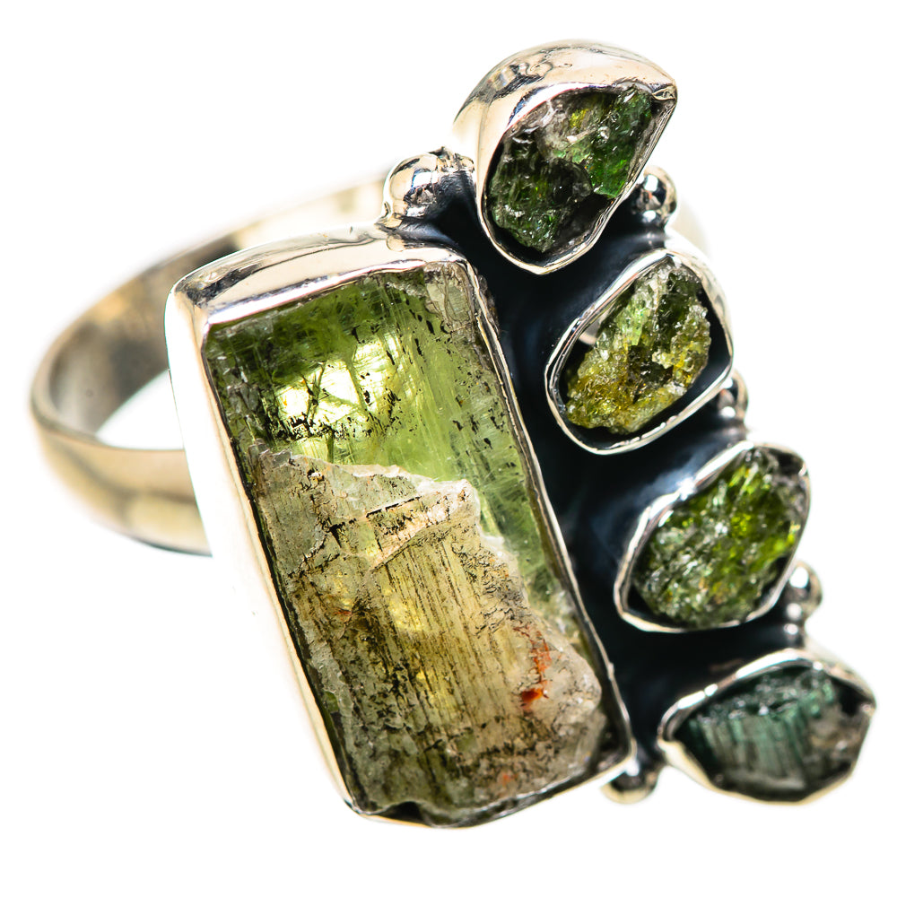 Green Tourmaline Rings handcrafted by Anasilvercos - RING134164 - Photo 2