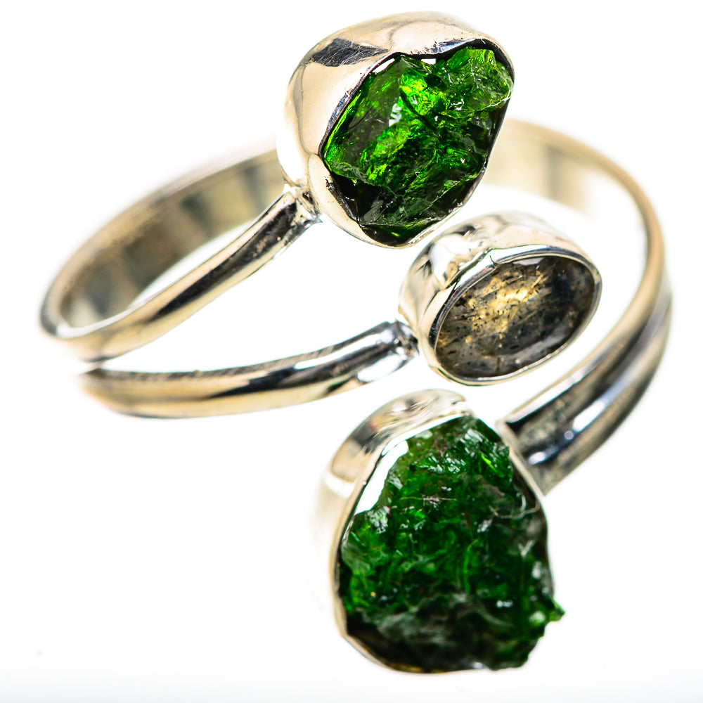 Chrome Diopside, Labradorite Rings handcrafted by Anasilvercos - RING134167 - Photo 2