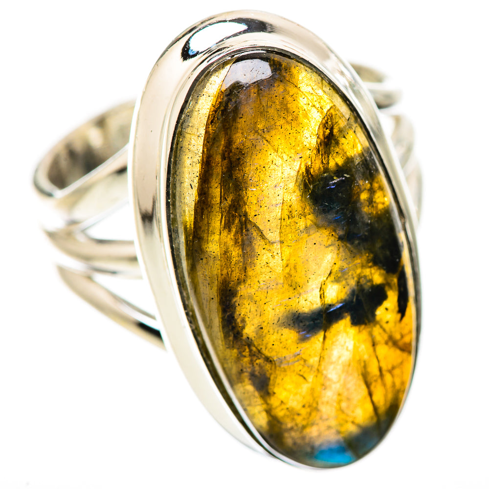 Labradorite Rings handcrafted by Anasilvercos - RING134182 - Photo 2