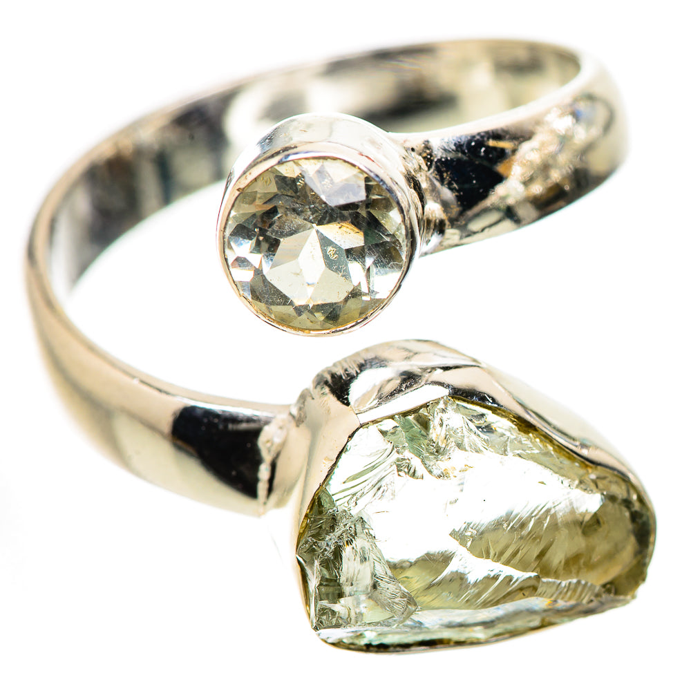 Green Amethyst, Wh Ite Quartz Rings handcrafted by Anasilvercos - RING134267 - Photo 2