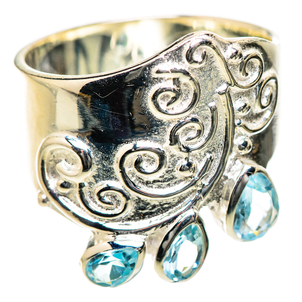 Blue Topaz Rings handcrafted by Anasilvercos - RING134270 - Photo 2