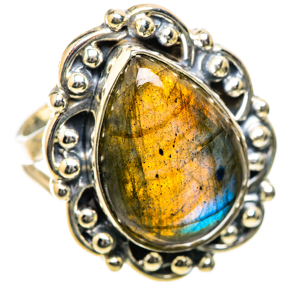 Labradorite Rings handcrafted by Anasilvercos - RING134271 - Photo 2