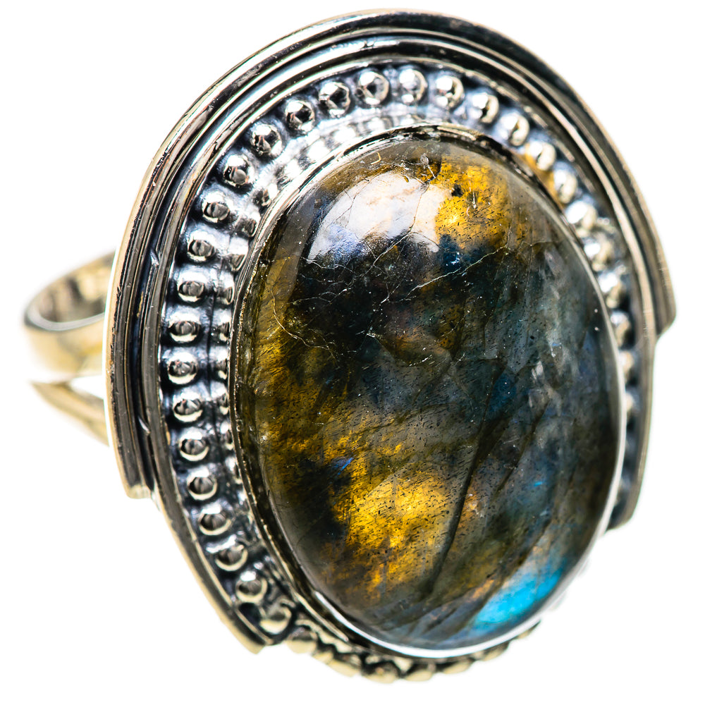 Labradorite Rings handcrafted by Anasilvercos - RING134286 - Photo 2