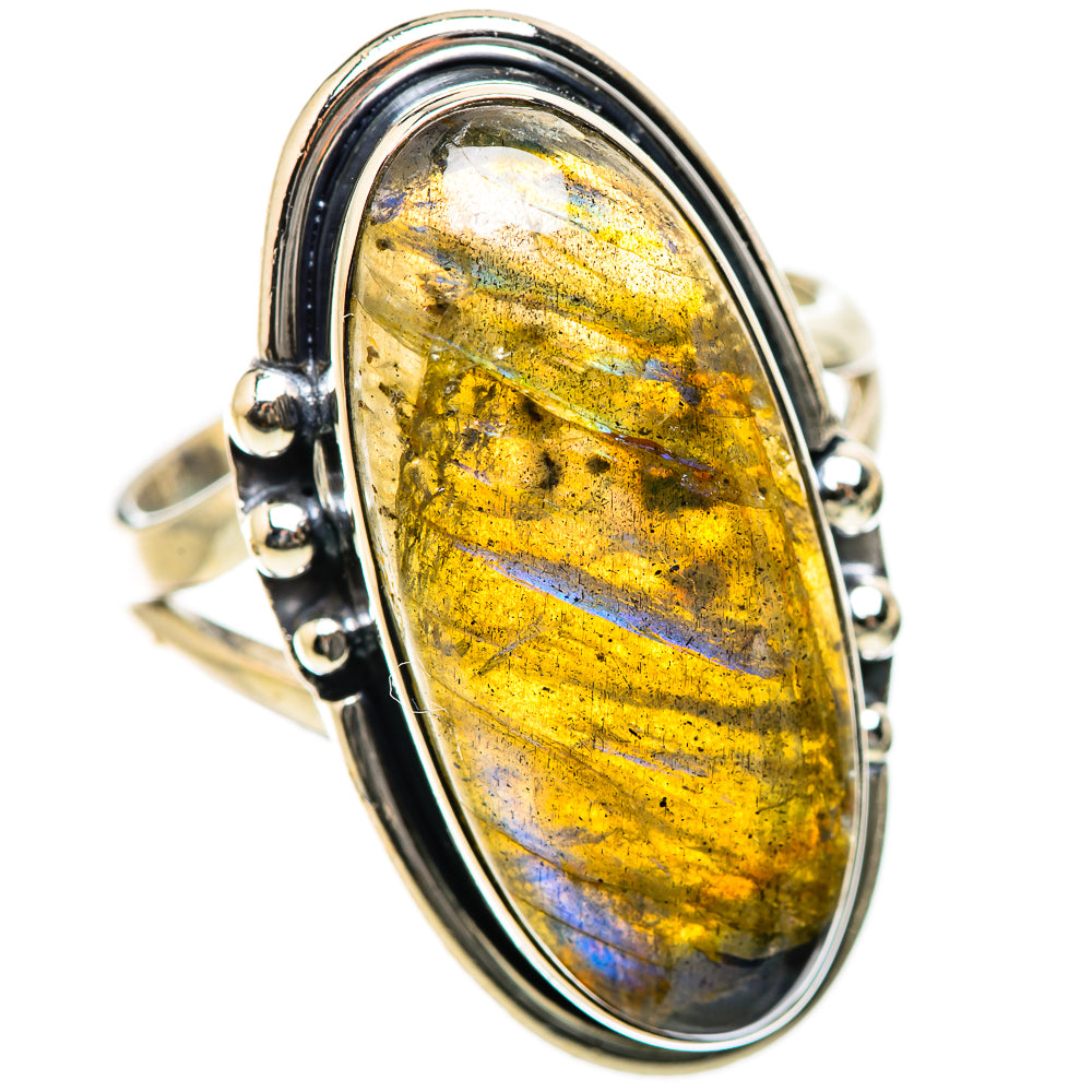 Labradorite Rings handcrafted by Anasilvercos - RING134303 - Photo 2