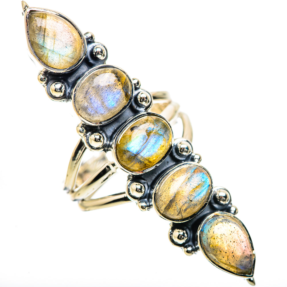 Labradorite Rings handcrafted by Anasilvercos - RING134304 - Photo 2