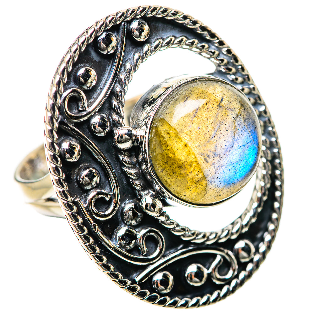 Labradorite Rings handcrafted by Anasilvercos - RING134336 - Photo 2