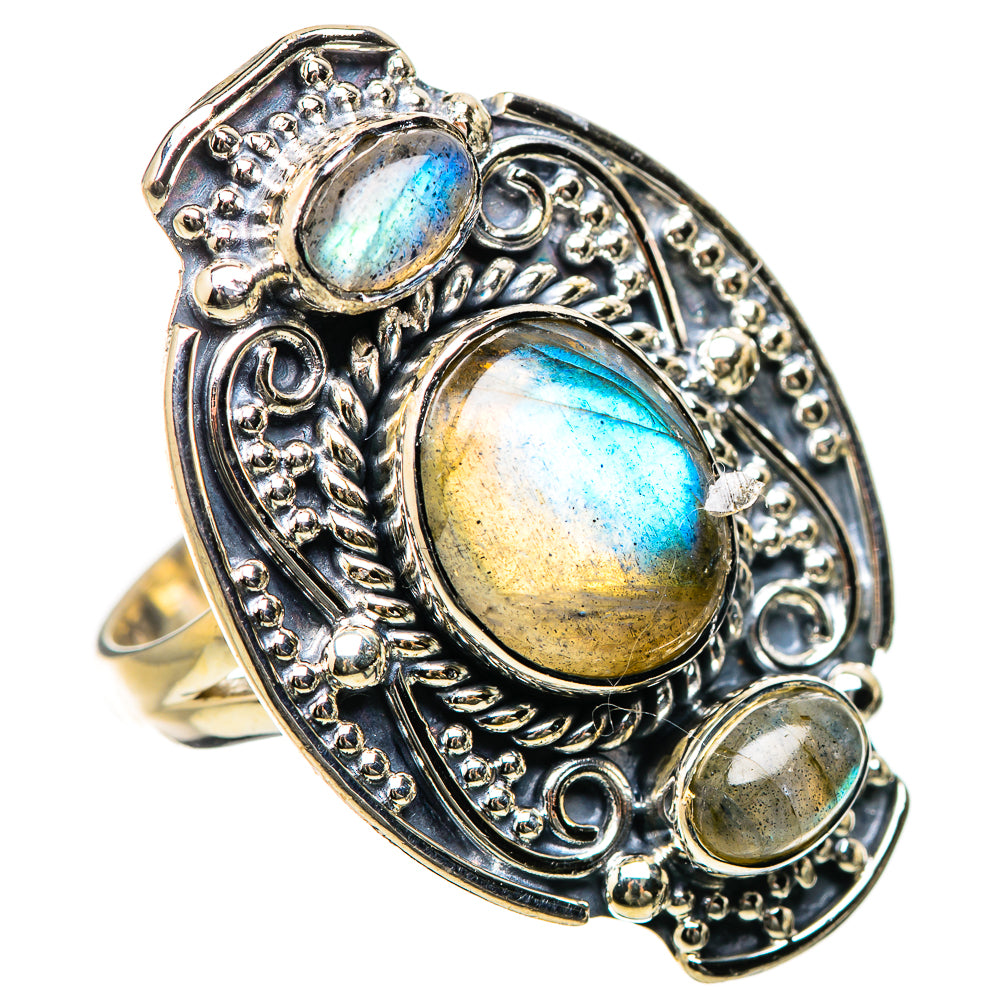 Labradorite Rings handcrafted by Anasilvercos - RING134346 - Photo 2