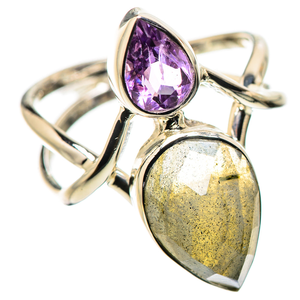 Labradorite Rings handcrafted by Anasilvercos - RING134410 - Photo 2