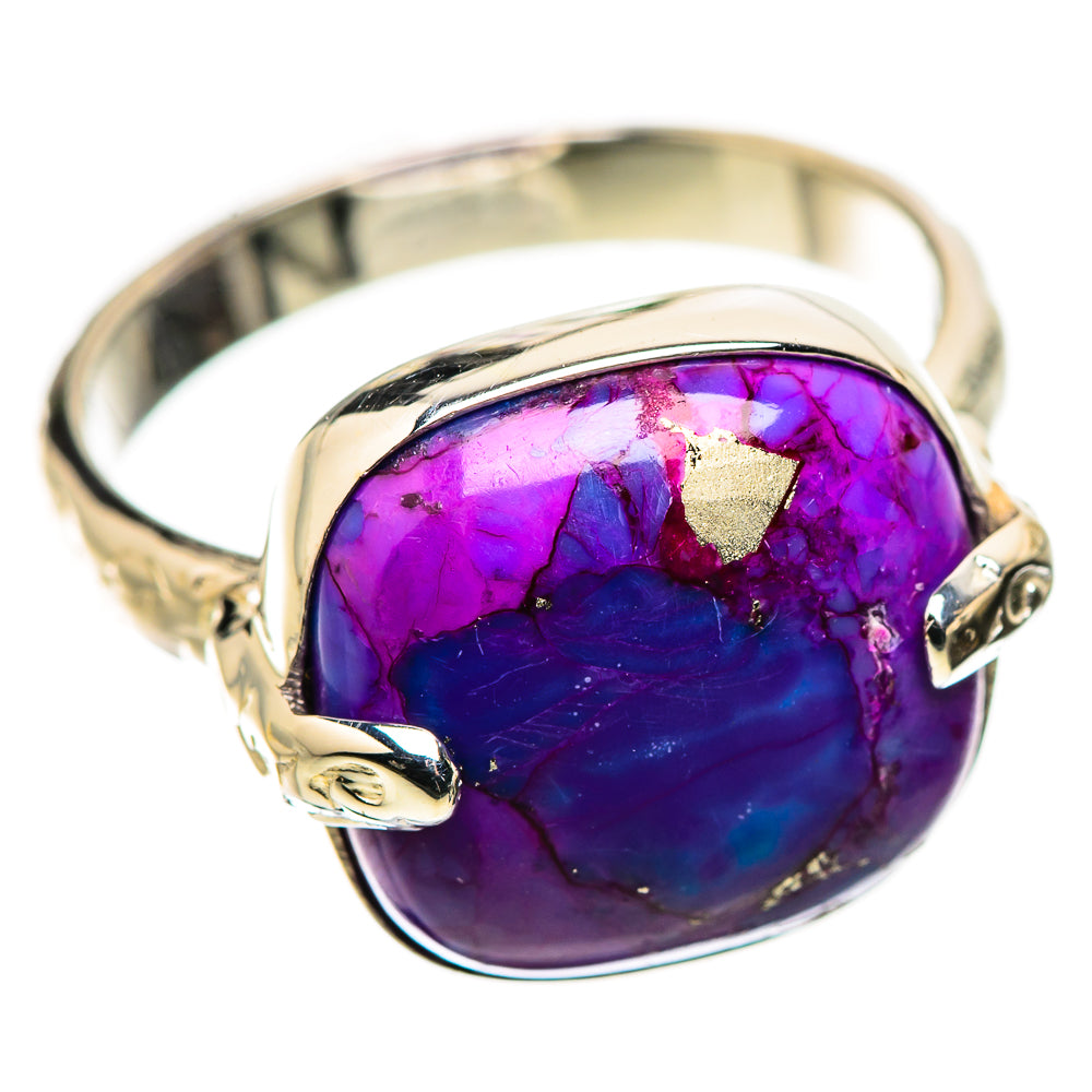 Purple Copper Composite Turquoise Rings handcrafted by Anasilvercos - RING134458 - Photo 2