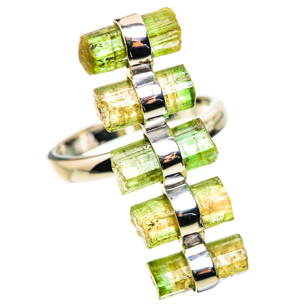 Green Tourmaline Rings handcrafted by Anasilvercos - RING134473 - Photo 2