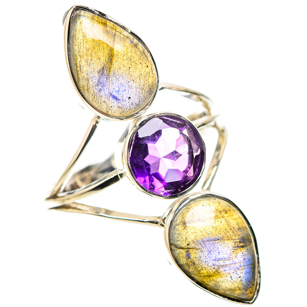 Labradorite Rings handcrafted by Anasilvercos - RING134482 - Photo 2