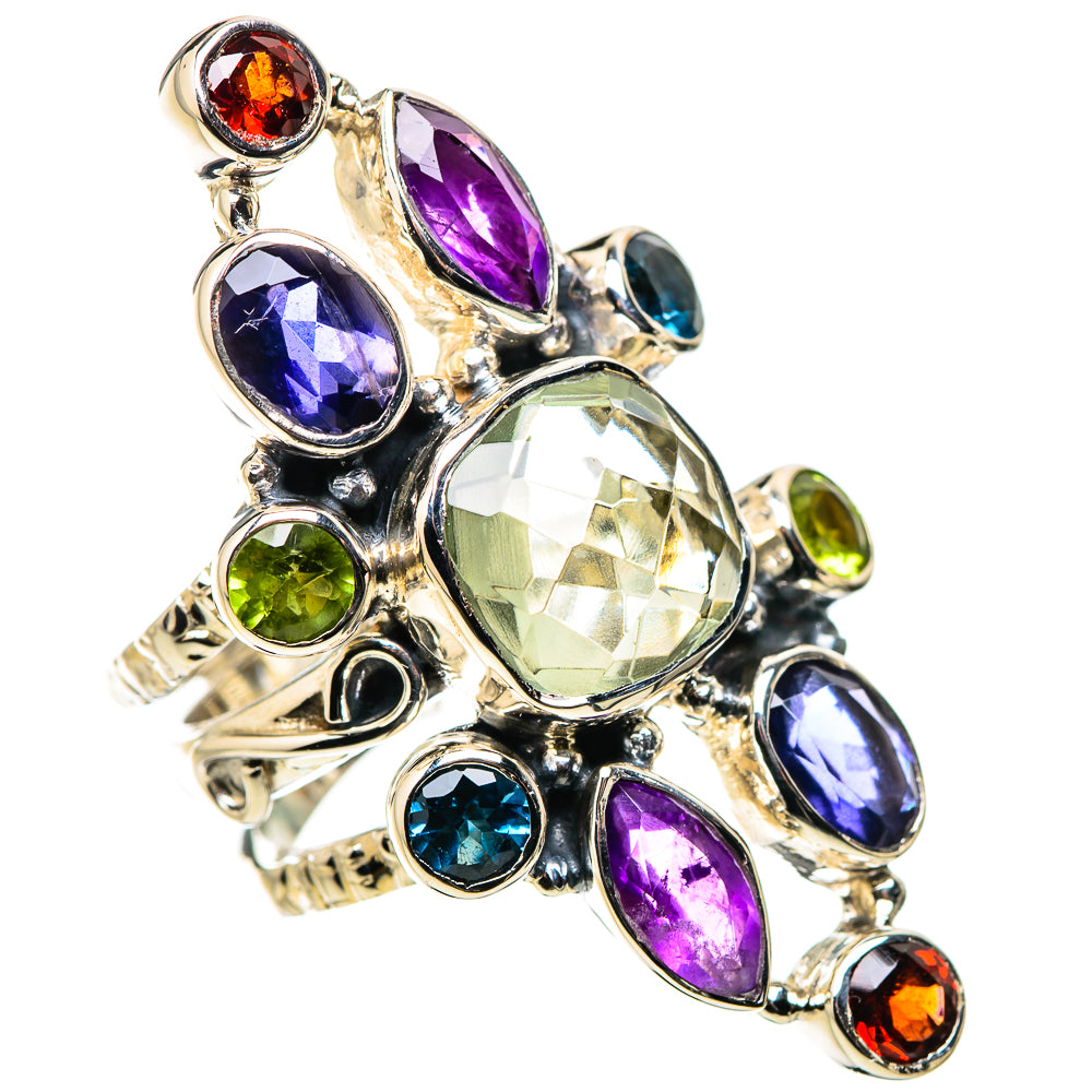 Green Amethyst Rings handcrafted by Anasilvercos - RING134483 - Photo 2