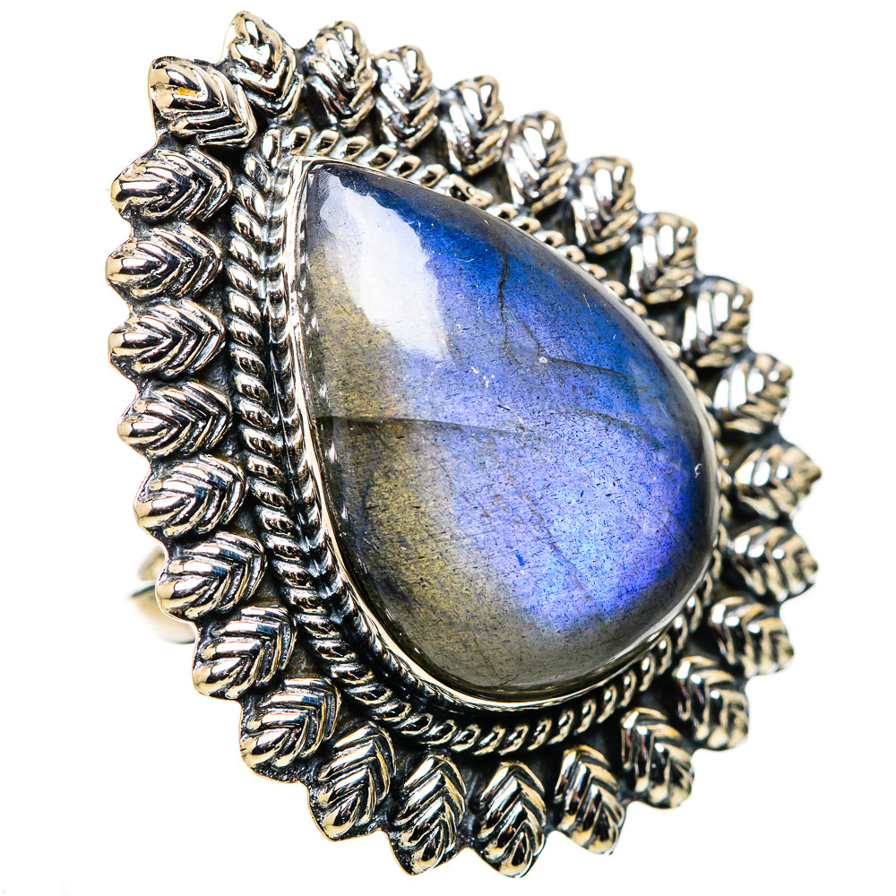 Labradorite Rings handcrafted by Anasilvercos - RING134487 - Photo 2